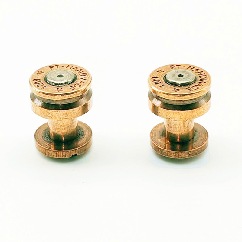 Studs Rivets for Leather, 4mm Studs Heights, Premium Brass Bullet-Shaped