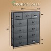WLIVE Storage Organizer Unit with 11 Fabric Bins, Storage Drawers