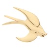 Zerodeko Brass Swallow Wall Decor 3D Bird Wall Art Sculpture
