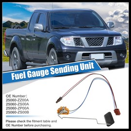 Hihaha Fuel Gauge Sending Unit for Nissan Frontier 2005-2021 for Nissan Pathfinder 2005-2012 for Nissan Xterra 2005-2015 Fuel Tank Sender Unit 25060-ZZ00A 25060-ZS00A 25060-ZS00B Durable Material