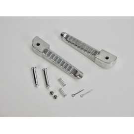 SCOOTER LEFT & RIGHT FOOT PEGS FOR SOME QMB139 50cc & GY6 150cc SCOOTERS GY6 STORE, SILVER