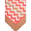 styleBREAKER 01020049 Women's XXL Web Triangle Scarf with Colourful Zigzag