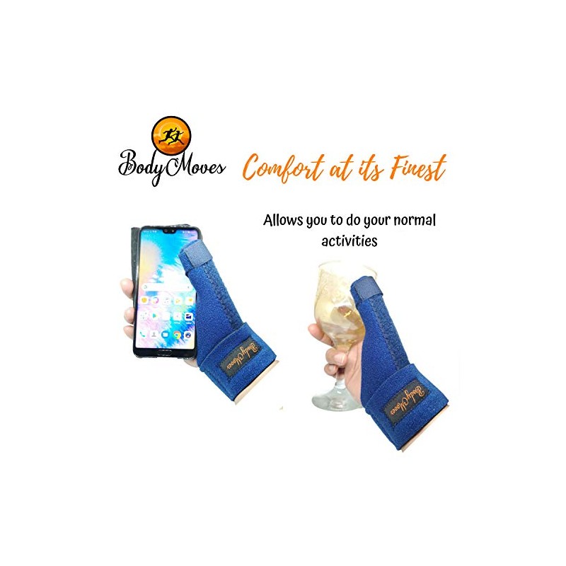 BodyMoves New Thumb Splint Brace Plus Finger Hot and Cold