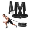 DZOZO Sled Harness Belt Band Workout Harness Exercise Speed Trainer