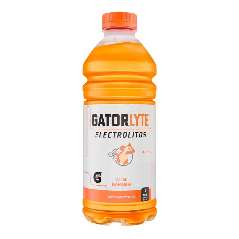 Gatorlyte Bebida Hidratante con Electrolitos sabor Naranja 6 Pack x
