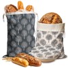 Sourdough Bread Bags & Proofing Bowl Covers, 2 Pack Reusable