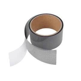 Kit de Reparación de Mosquitera para Pantalla de Ventana, Reparación para Mosquiteros de Ventanas y Mosquiteras, 5 CM x 5 MTS (Negro)