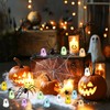 100PCS Halloween Mini Ghosts Figures Resin Ghost Figurines Glow in