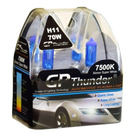 GP Thunder II 7500K H11 Xenon Halogen Headlight Halogen Bulb 70W White GP75-H11