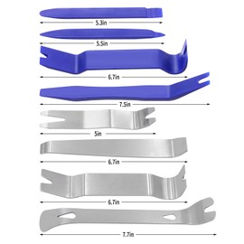 Wetado Auto Trim Removal Tool Set, 8 Pcs Auto Car Trim Tool Kit Plastic Pry Tool Kit for Car, Clip, Audio, Dashboards, Door Panel Window Molding Fastener Remover Tool Kit