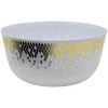 Lillian Collection Shimmer Plastic Serving Bowls - 24 Oz, White,