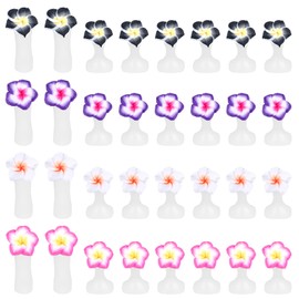 YBEATY 32 Pcs Silicone Toe Separators Flower Toe Separator Nail Art Tools Dividers Pedicure Spacers Nail Polish Gel Foot Spacers Pedicures for Toes Salon Toes Dividers