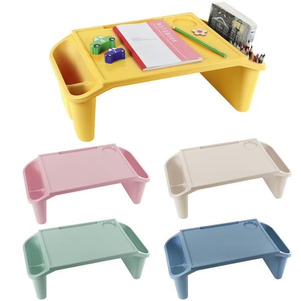 gisgfim 5Pcs Pastel Kids Lap Desks Bulk with Storage Space