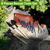 Bonsai Set 8 Pcs - Include Pruner,Fold Scissors,Mini Rake,Bud &