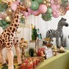 Jungle Safari Balloons Garland Arch Kit ，Animal Printed Pink Sage