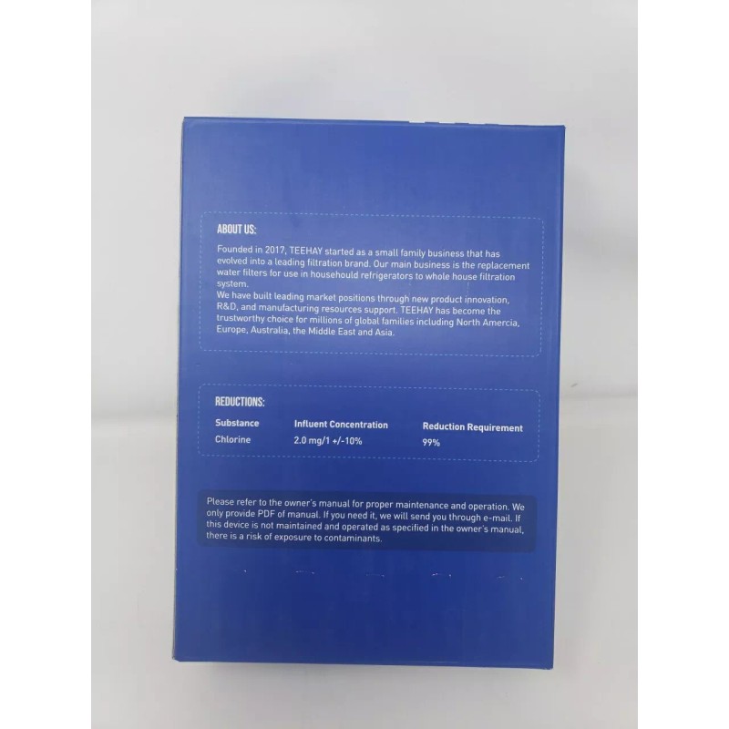 Teehay TH-01 Refrigerator Water Filter Replacement 3 Pack For EPTWFU01