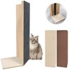 24" Tall Couch Corner Scratching Post with 3Pcs Replaceable Self-Adhesive
