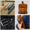 sourcing map 8pcs Half-Round Leather Punch, 5mm-40mm, Leather Cutter Arch