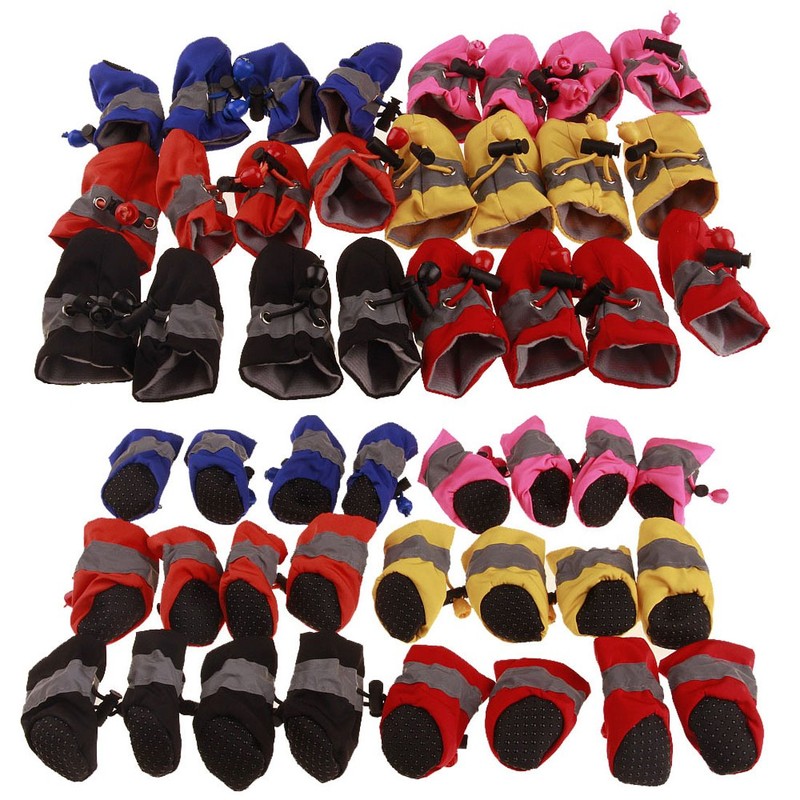 GabeFish Anti Slip Dog Socks Shoes Adjustable Drawstring Boot Paw
