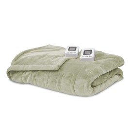 SensorPedic Heated Electric Blanket with SensorSafe, King, Sage