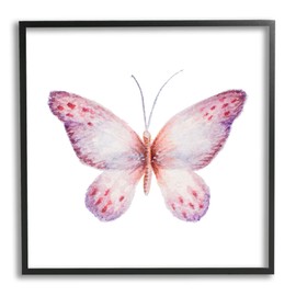 Stupell Industries Delicate Butterfly Red Spotted Wings Insect Illustration, Design by Janice Gaynor