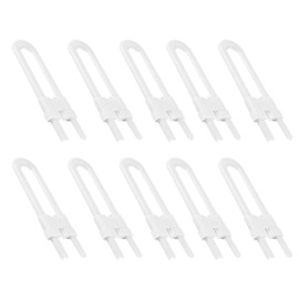 Gabinetes de seguridad para bebés Cerraduras en forma de U - Cerraduras de plástico duraderas Cerradura deslizante de seguridad para niños - Cerraduras para puertas de cajones de seguridad para niños (10 piezas)