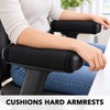 2-Piece Lambswool Armrest Cushion Covers for Office Chairs, Wheelchairs and