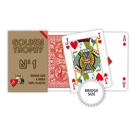 Carte da bridge Golden Trophy - red
