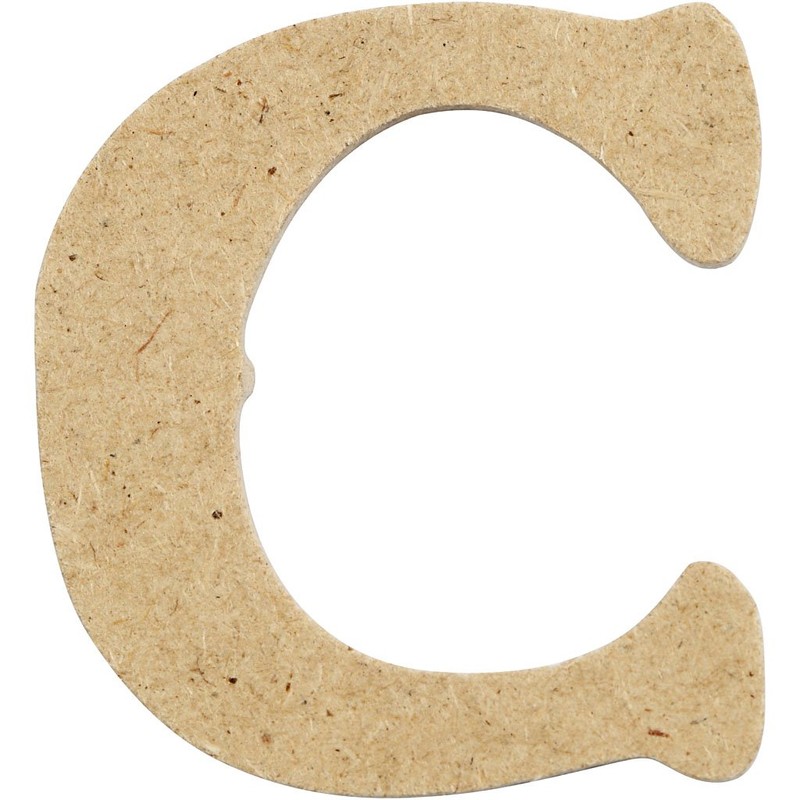 Creativ 10-Piece 4 cm Letter MDF C