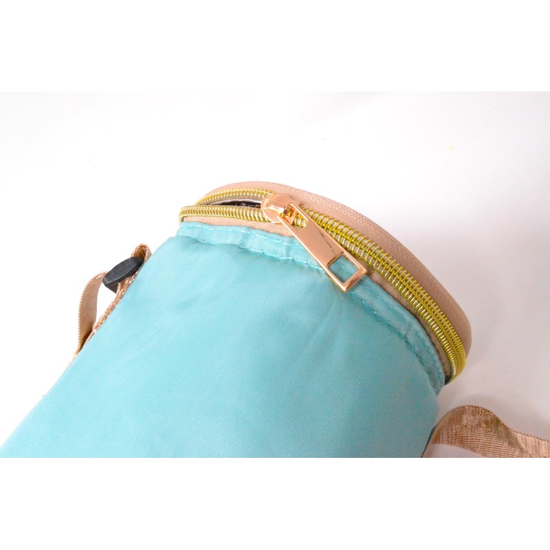 2L Light Blue Bottle Cooler Bag with Shoulder Strap Fridge