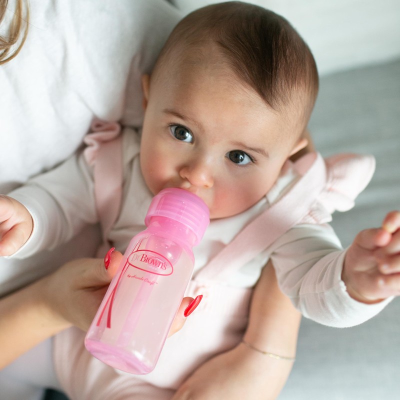 Dr. Brown's Anti-Colic Options+ Baby Bottles, 4 oz/120 mL, with
