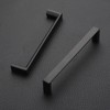 KNOKLOCK 10 Pack 5 Inch(128mm) Kitchen Cabinet Handles Matte Black