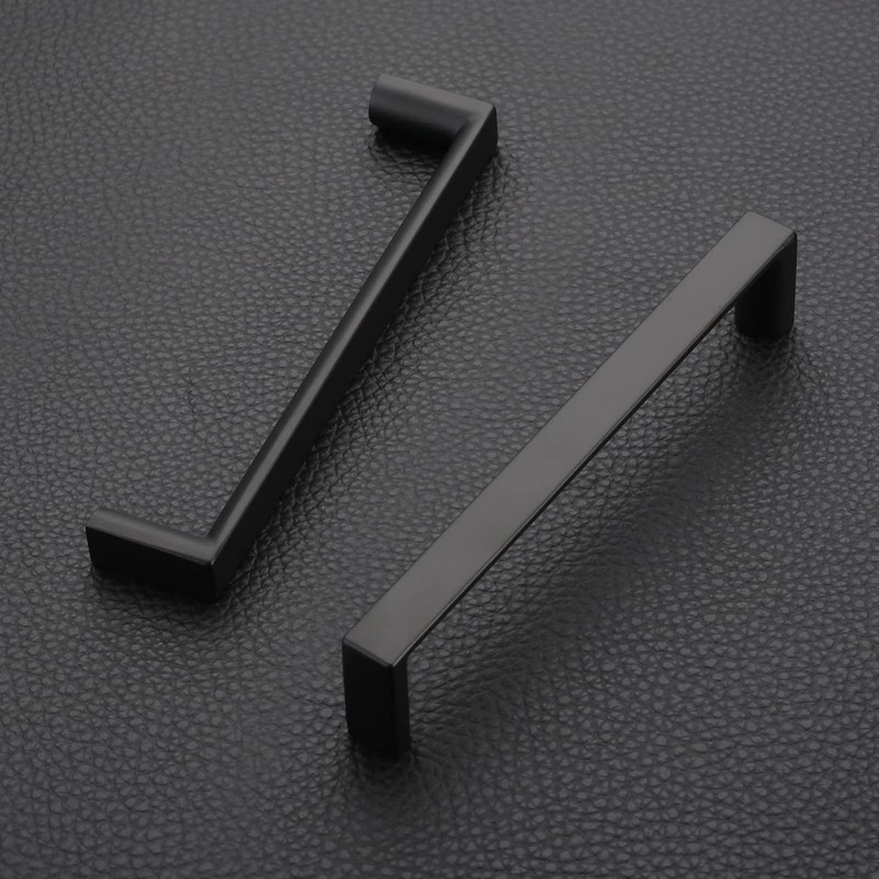 KNOKLOCK 10 Pack 5 Inch(128mm) Kitchen Cabinet Handles Matte Black