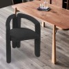 Modern Black Chair with Soft Cushion, Makeup Chair, Chair with