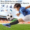 Soccer Shin Guards Shin Pads, High Impact Resistant Calf Compression