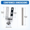 Universal Zinc Alloy Toilet Seat Hinge Replacement Set with Adjustable