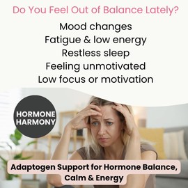 Ashwagandha Mind & Body Balance 1000mg – Adaptogen Support for Stress, Calm Energy, Sleep & Mood – Hormone Balance & Focus – 120 Vegan Tablets