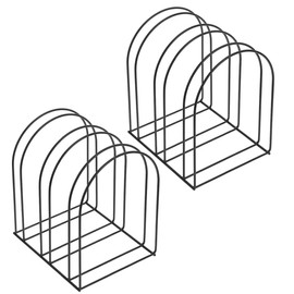 2Pcs Black Metal Hat Display Stand for Woolen, Beanies, Baseball Caps, and Berets - Space-Saving Hat Organizer Rack with Anti-Deformation Design for Closet or Counter