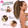 RONTAYA Ponytail Extension, 18 Inch Claw Clip Ponytail Extensions for