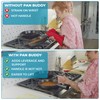 Pan Buddy™- Vertical Attachment for Pan Handle- Adds Leverage and