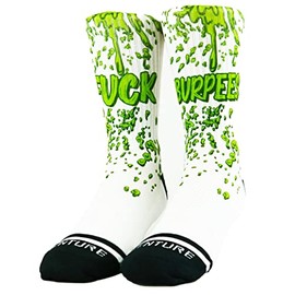 Venture F Burpees Socks, Soft Athletic Ribbed Terry Loop Arch Support/Reinforced Heel and Toe (M/L)