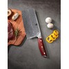 WILDMOK Damascus Cleaver Knife, 7 Inch Sharp Professional Asian Meat