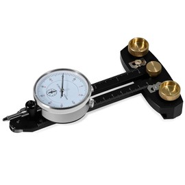 Thin Rip Table Saw Guide Jig, 0-0.4" Table Saw Alignment Dial Indicator Gauge Tool, Table Saw Band Saw Router Accessories for Woodworking Repeat Narrow Strip Cuts with 0.0004” High Precision