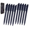 RADIUS Tri Click Retractable Ballpoint Pens, BLACK, Fine Point (0.7mm),
