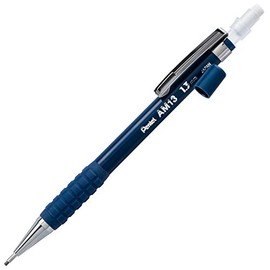 Pentel Sharp HD - Portaminas (1,3 mm), color azul oscuro, (1) recambio de plomo de polímero súper alto (AM13LBP)