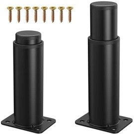 IRONDIY 5"-9" Metal Adjustable Furniture Legs,Adjustable Height Replacement Legs for Table/Bed/Furniture/Cabinet/Couch,Heavy Duty Bed Center Frame Support Leg,Legs for Furniture,Set of 2