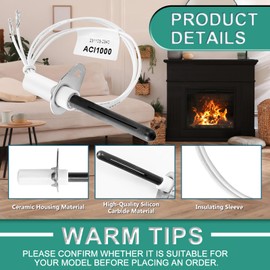 【UPGRADED】H150 Universal Furnace Igniter 120V Silicon Nitride Hot Rod Igniter Nitride Heater Igniter for Silicon Carbide Igniters Replacement by Cenipar