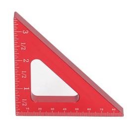 Woodworking Triangle Ruler 45 90 Degree Aluminum Alloy Angle Ruler Inch Metric Carpentry Woodworking Measuring Tools