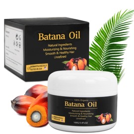100ml Pure and Raw Unrefined Batana Oil für das Haarwachstum, Organic Batana Oil Verhindert Haarausfall, Bio Batana Öl Haarcreme für Dickeres und Volleres Haar, Repariert Beschädigtes