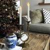 salipt Flameless White Taper Candles Flickering with Timer and 10-Key